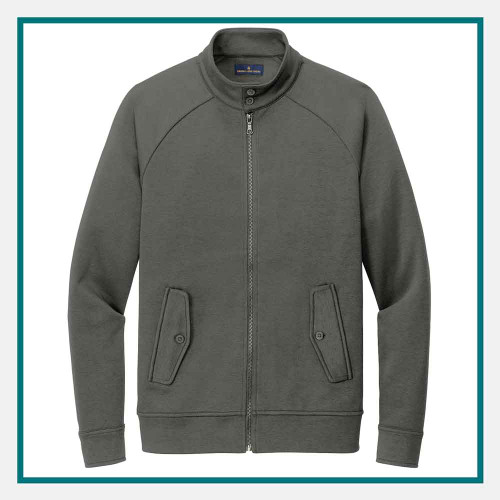 Brooks Brothers Double-Knit Full-Zip Custom Embroidered
